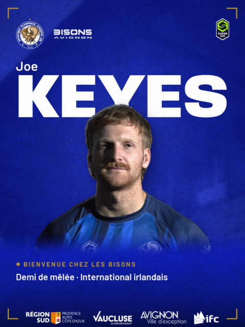 𝗜𝗹 𝗮𝗿𝗿𝗶𝘃𝗲 𝗱𝗲 𝗦𝘂𝗽𝗲𝗿 𝗟𝗲𝗮𝗴𝘂𝗲.
Les premières photos sont là ! 

Joe Keyes rejoint les Bisons pour la saison 2026-2027. Demi de mêlée, international irlandais (12 sélections, deux Coupes du monde), il a joué en Super League avec les Bradford Bulls, Hull KR et les London Broncos.

215 matchs et 1 017 points en carrière : 77 essais, 352 transformations, 5 drops.

Faites lui un accueil digne du Parc en commentaire.

𝗕𝗶𝗲𝗻𝘃𝗲𝗻𝘂𝗲 𝗰𝗵𝗲𝘇 𝗹𝗲𝘀 𝗕𝗶𝘀𝗼𝗻𝘀, 𝗝𝗼𝗲 💙🤍

Premier match à domicile : samedi 31 octobre, 18 h, contre Saint-Gaudens au Parc des Sports. 

@superxiii_rugbyleague @joepkeyes

Avec le soutien de la Région Sud, du Département de Vaucluse, de la Ville d'Avignon et de l'IFC.

#SuperXIII #BisonsAvignon #RugbyAXIII #RugbyLeague #Avignon #Vaucluse